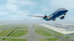 787's elegant wings curve like a bird's